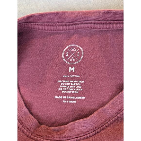 Sand Cloud T-Shirt Medium Men's Short Sleeve Pocket Tee Save the Fishes Cotton - Picture 6 of 6